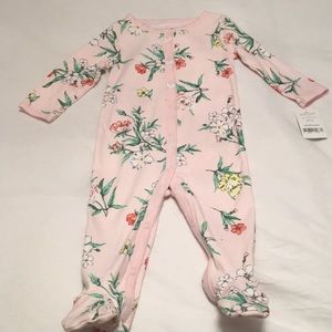 NWT Carter’s Size 9 Months Pink Floral Onesie